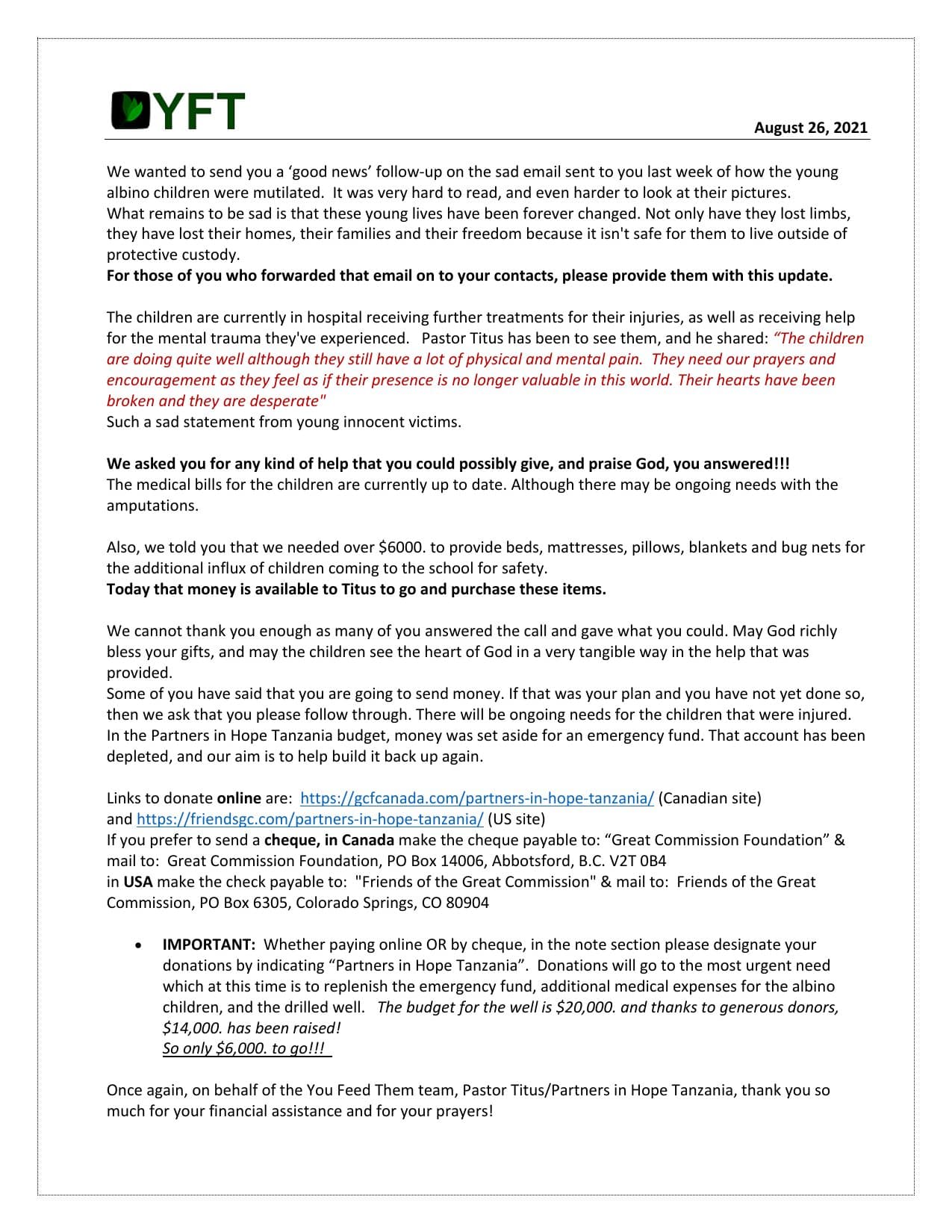 Mitindo Update, page 1 of 1