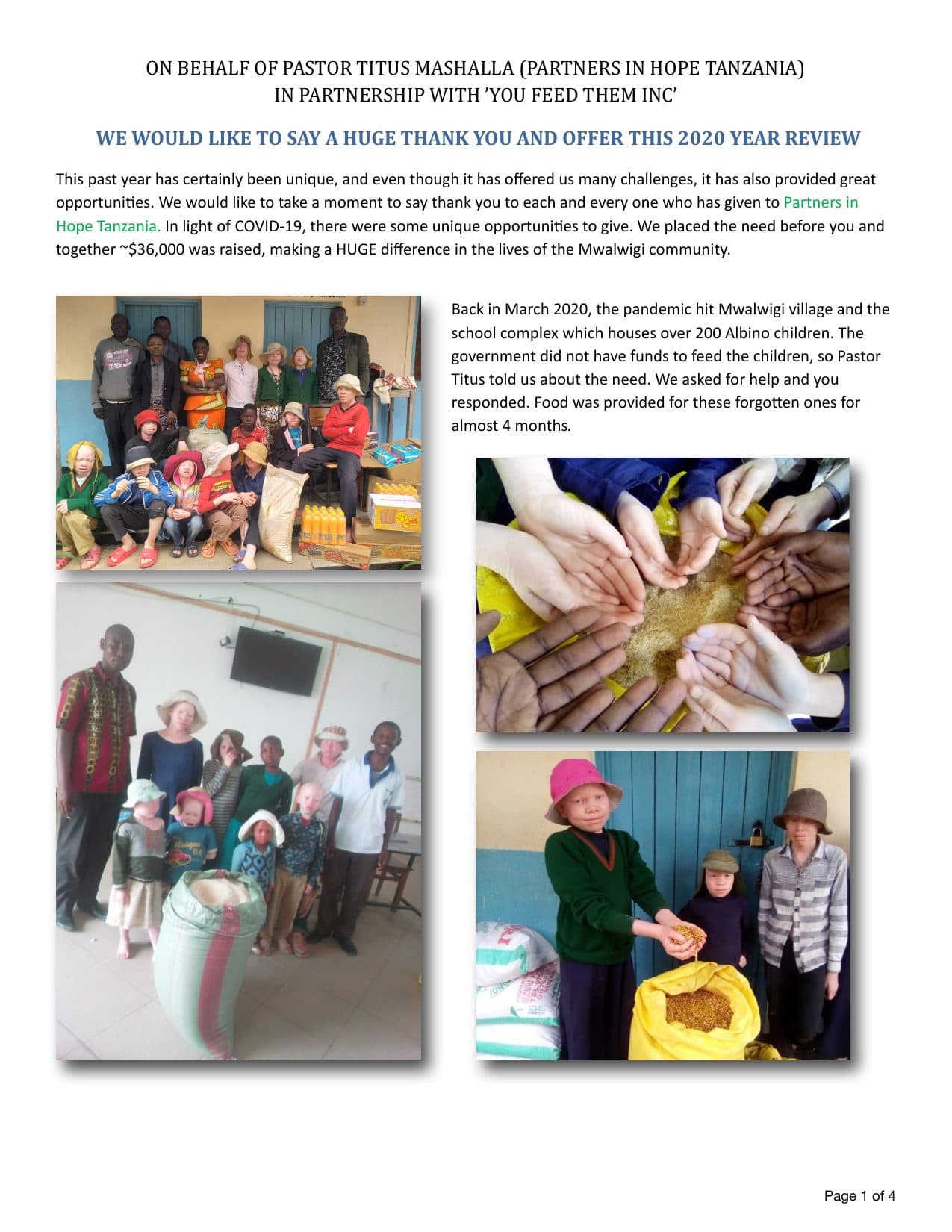2024 Newsletter (Four), page 1 of 4