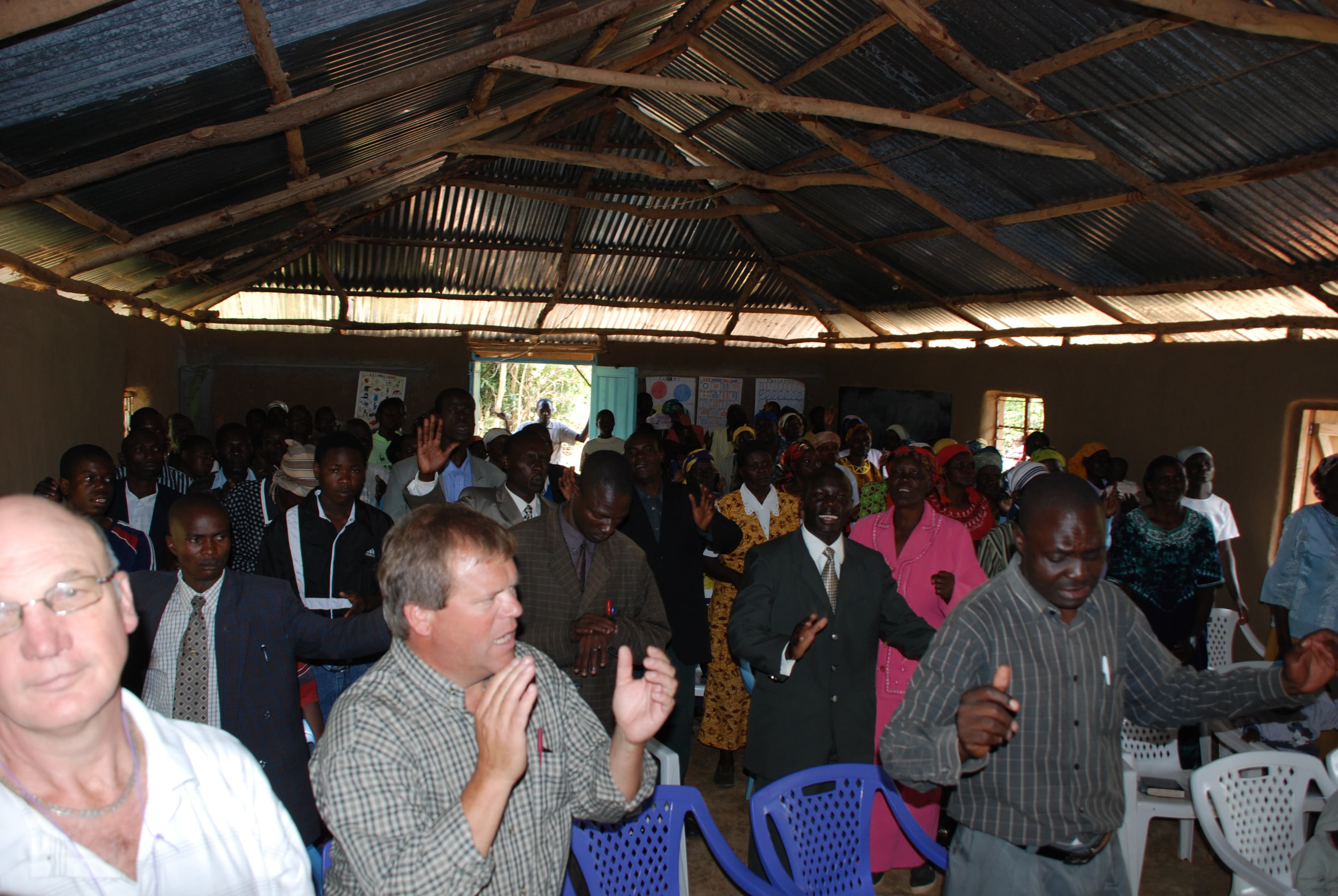 Roland with the Yogo congregation